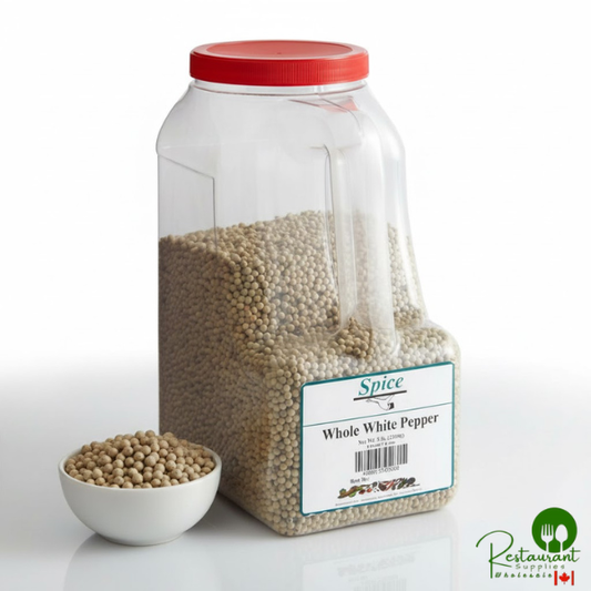 Whole White Peppercorn By Prime - 5 lb. - 4/Case