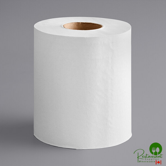 Prime Select 1-Ply White Paper Towel Roll, 665 Feet / Roll - 6/Case