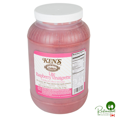 Ken's Foods 1 Gallon Lite Raspberry Vinaigrette Dressing - 4/Case