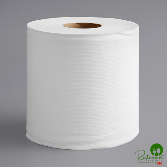 Prime Select 1-Ply White (TAD) Paper Towel Roll, 665 Feet / Roll - 6/Case