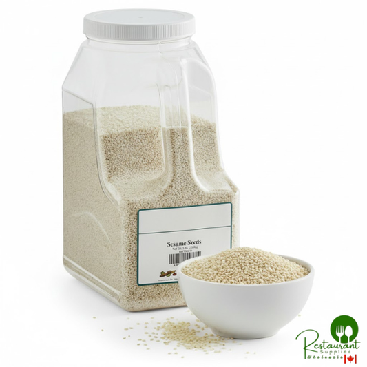 Hulled White Sesame Seeds By Prime - 5 lb. - 4/Case