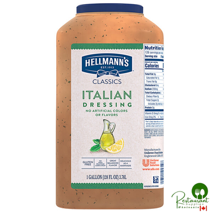 Hellmann's 1 Gallon Italian Dressing - 4/Case