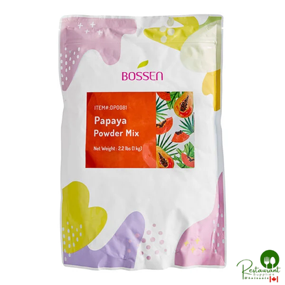 Bossen 2.2 lb. Papaya Powder Mix - 20/Case