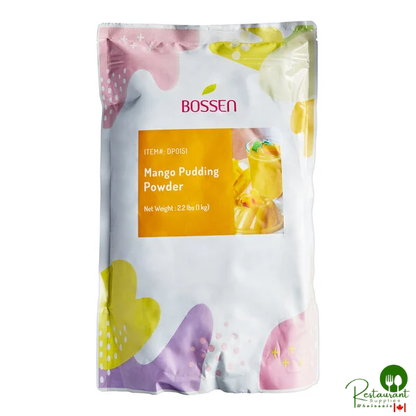 Bossen Mango Pudding Powder Mix 2.2 lb. - 20/Case