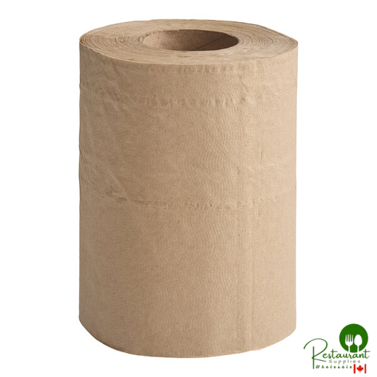 Prime 2-Ply Natural Kraft Mini Center Pull Paper Towel Roll, 264 Feet / Roll - 6/Case
