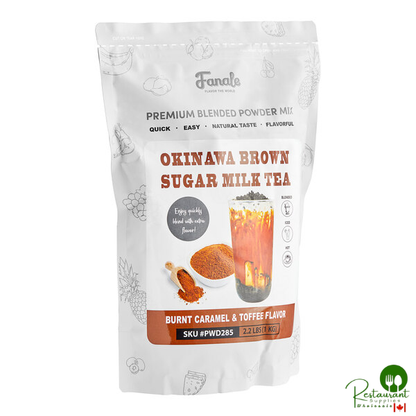 Fanale Okinawa Brown Sugar Milk Tea Powder Mix 2.2 lb.