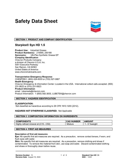 CHEVRON STARPLEX® SYN HD 1.5 – 120LB KEG