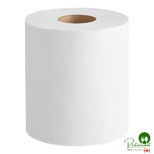 Prime Premium 7 1/2" White Aircell TAD Center Pull Paper Towel Roll, 400 Feet / Roll - 6/Case