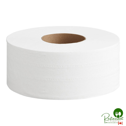 Prime 2-Ply 720' Universal Jumbo Toilet Paper Roll with 9" Diameter - 12/Case