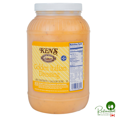 Ken's Foods 1 Gallon Golden Italian Dressing - 4/Case