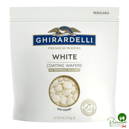 Ghirardelli White Coating Wafers 5 lb. Bag - 2/Case