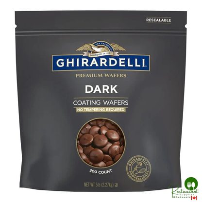 Ghirardelli Dark Coating Wafers 5 lb. Bag - 2/Case
