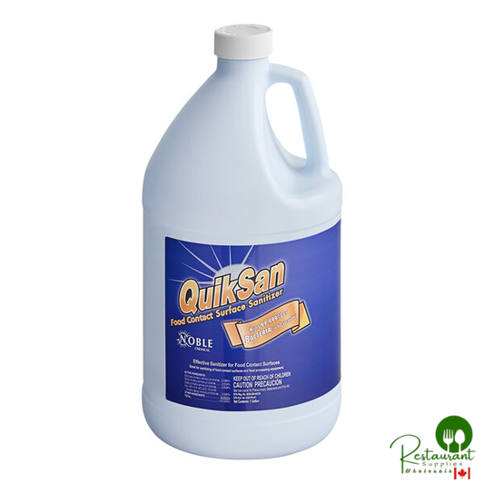 1 Gallon / 128 oz. QuikSan Food Contact Ready-to-Use Surface Sanitizer Refill - 4/Case