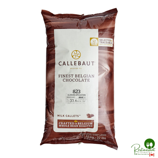 Callebaut Recipe 823 Milk Chocolate Callets™ 22 lb. - 2/Case