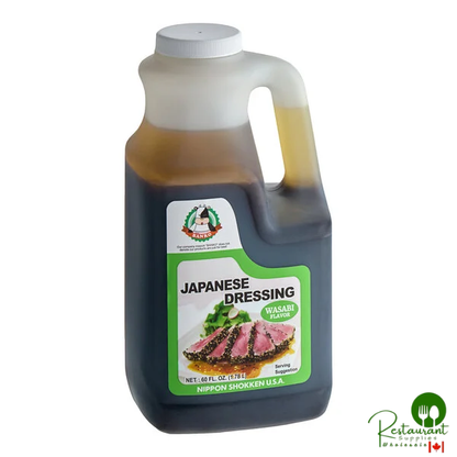 Nippon Shokken Wasabi Flavor Japanese Dressing 60 fl. oz. - 6/Case