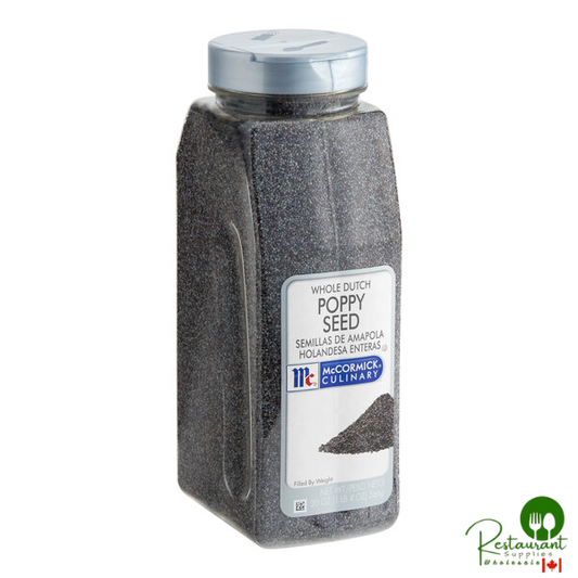 McCormick Culinary Whole Dutch Poppy Seeds 20 oz. - 6/Case