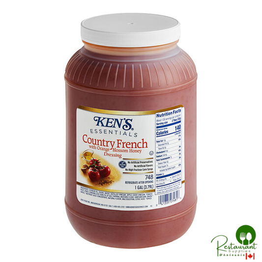 Ken's Foods Country French with Orange Blossom Honey Dressing 1 Gallon - 4/Case