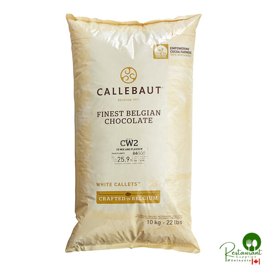 Callebaut Recipe CW2 White Chocolate Callets™ 22 lb. - 2/Case