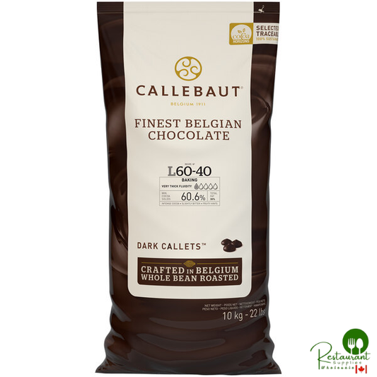 Callebaut Recipe L 60/40 Dark Chocolate Callets™ 22 lb.