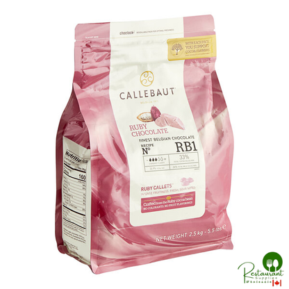 Callebaut RB1 Ruby Couverture Callets™ 5.5 lb.