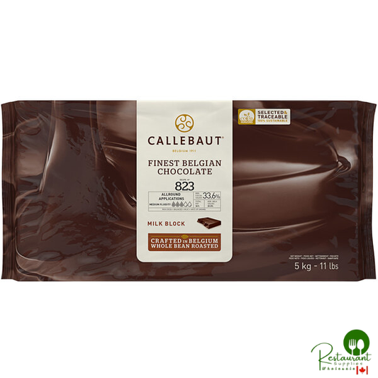 Callebaut Recipe 823 Milk Chocolate Block 11 lb. - 5/Case