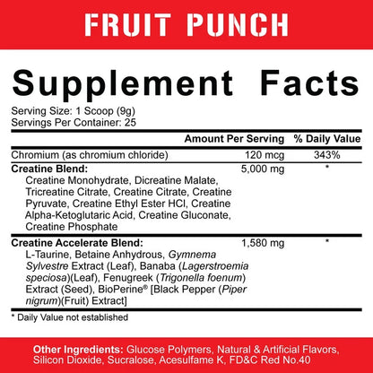 5% Nutrition Crea-Ten 25 Servings