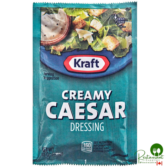 Kraft Creamy Caesar Dressing Packet 1.5 oz. - 60/Case