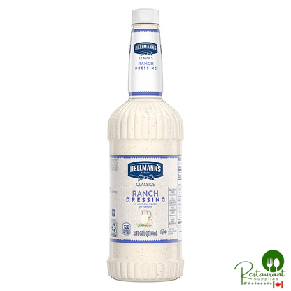 Hellmann's 32 fl. oz. Easy Pour Ranch Dressing - 6/Case