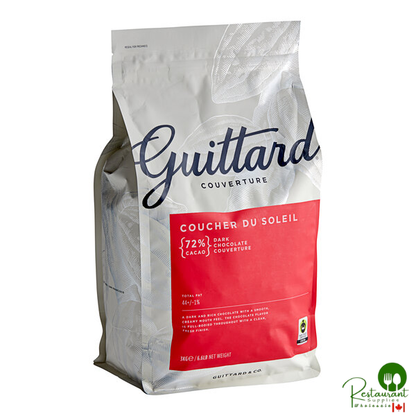 Guittard Coucher du Soleil 72% Bittersweet Wafers 6.6 lb. - 2/Case