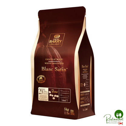 Cacao Barry Heritage Blanc Satin White Chocolate Pistoles 11 lb.