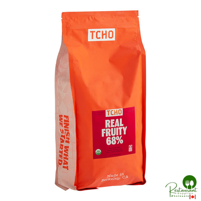 TCHO Real Fruity 68% Dark Chocolate Hexagons 6.6 lb. - 3/Case