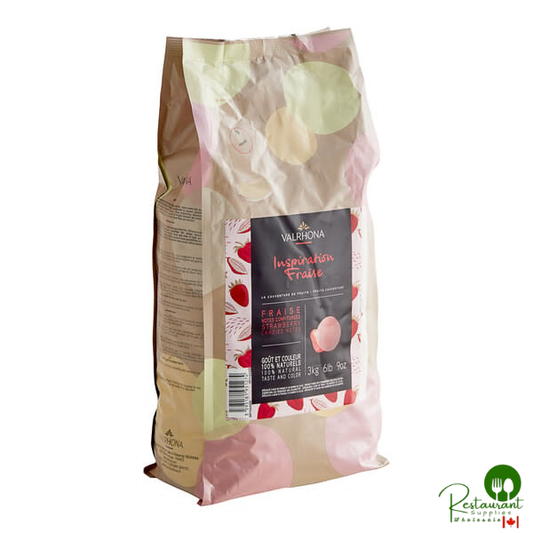 Valrhona Strawberry Inspiration Couverture Feve 6.6 lb. - 3/Case