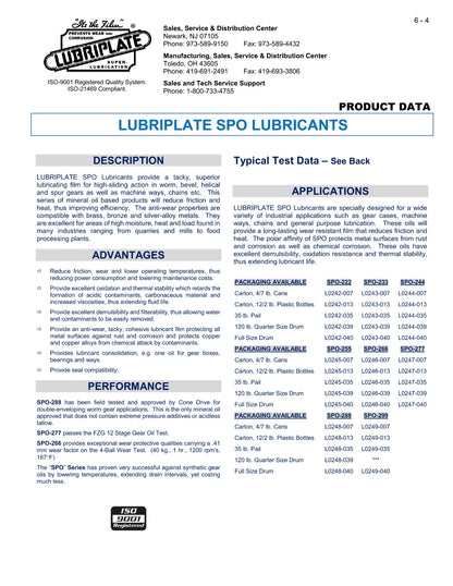 L0242-035 LUBRIPLATE SPO-222 – 5 GALLON PAIL
