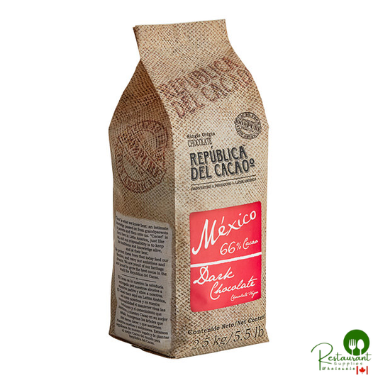 Republica del Cacao Mexico 66% Dark Chocolate Couverture 5.5 lb. - 4/Case