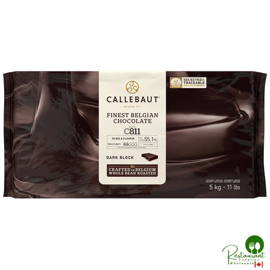 Callebaut Recipe C811 Dark Chocolate Block 11 lb.