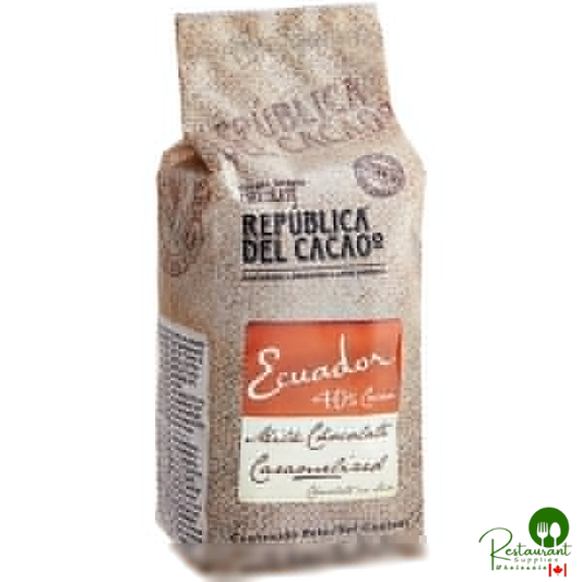 Republica del Cacao Ecuador 40% Milk Chocolate Couverture 5.5 lb. - 4/Case