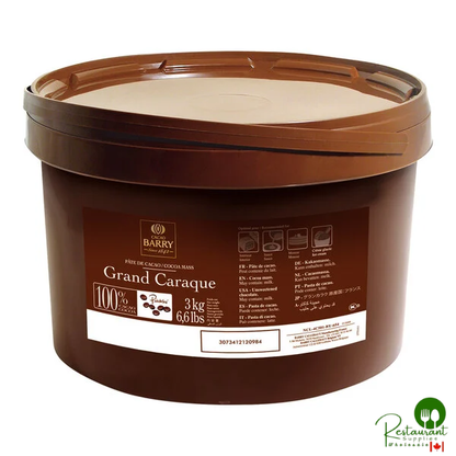 Cacao Barry Grand Caraque Cocoa Mass Pistoles 6.6 lb. - 4/Case