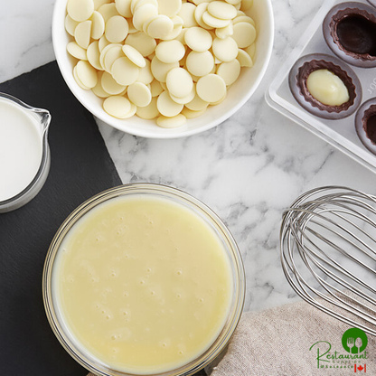 Cacao Barry Heritage Zephyr White Chocolate Pistoles 11 lb. - 4/Case