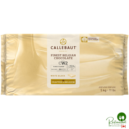 Callebaut Recipe CW2 White Chocolate Block 11 lb. - 5/Case