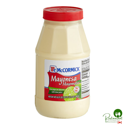 McCormick Mayonesa Mayonnaise with Lime Juice 62.5 oz. - 6/Case