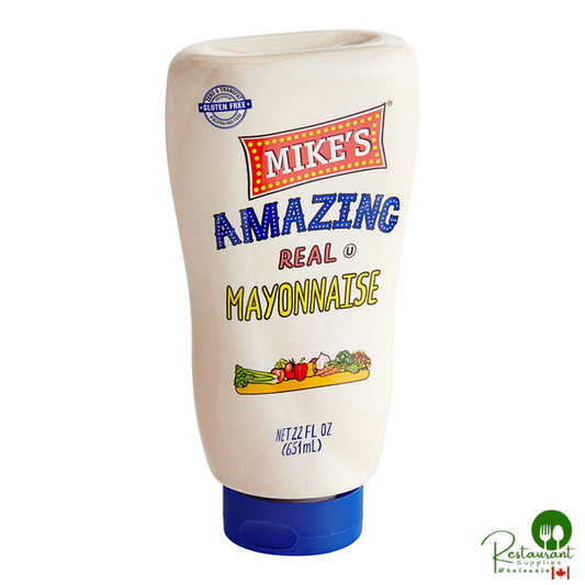 Mike's Amazing Real Mayonnaise Squeeze Bottle 22 fl. oz. - 12/Case