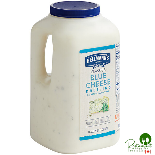 Hellmann's 1 Gallon Chunky Blue Cheese Dressing - 4/Case