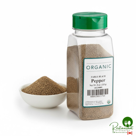 Organic Table Grind Ground Black Pepper By Prime 8 oz. - 12/Case