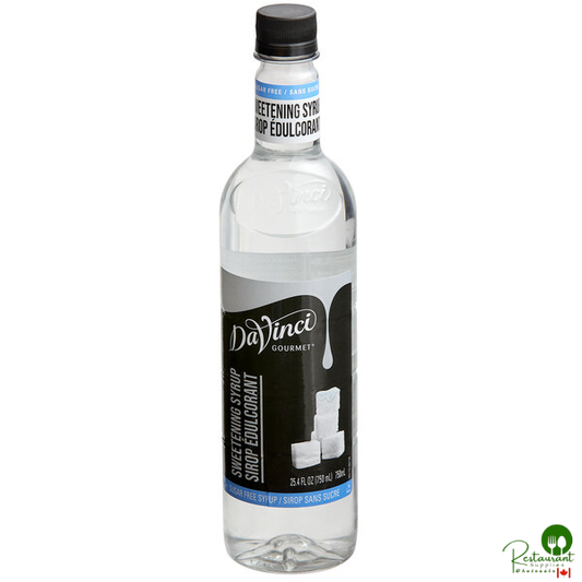 DaVinci Gourmet Sugar-Free Sweetener Syrup 750 mL - 4/Case