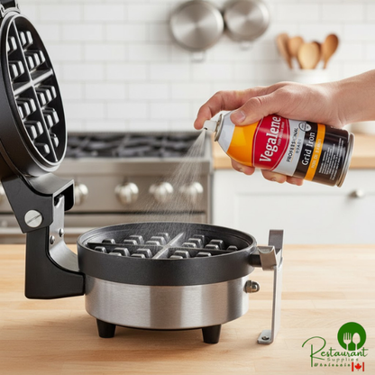 Vegalene 14 oz. Waffle-Off Grid Iron Release Spray - 6/Case