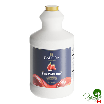 Capora Strawberry Flavoring Sauce 64 fl. oz. - 6/Case