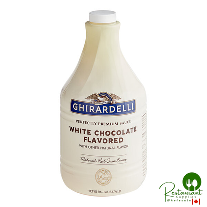 Ghirardelli White Chocolate Flavoring Sauce 64 fl. oz. - 6/Case