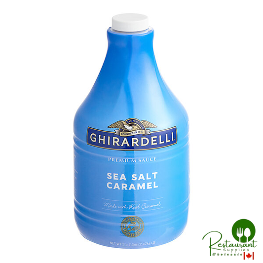 Ghirardelli Sea Salt Caramel Flavoring Sauce 64 fl. oz. - 6/Case