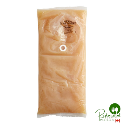 Ghirardelli White Chocolate Flavoring Sauce 64 fl. oz. Pouch - 6/Case