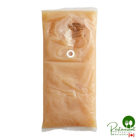 Ghirardelli White Chocolate Flavoring Sauce 64 fl. oz. Pouch - 6/Case
